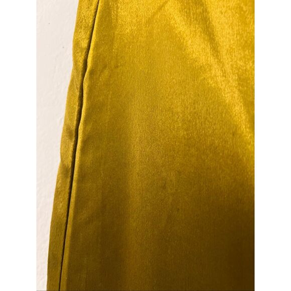 Vince Women's Gold High Waisted Velvet Cotton Pull On Maxi Skirt Size Large NWOT - Picture 8 of 12
